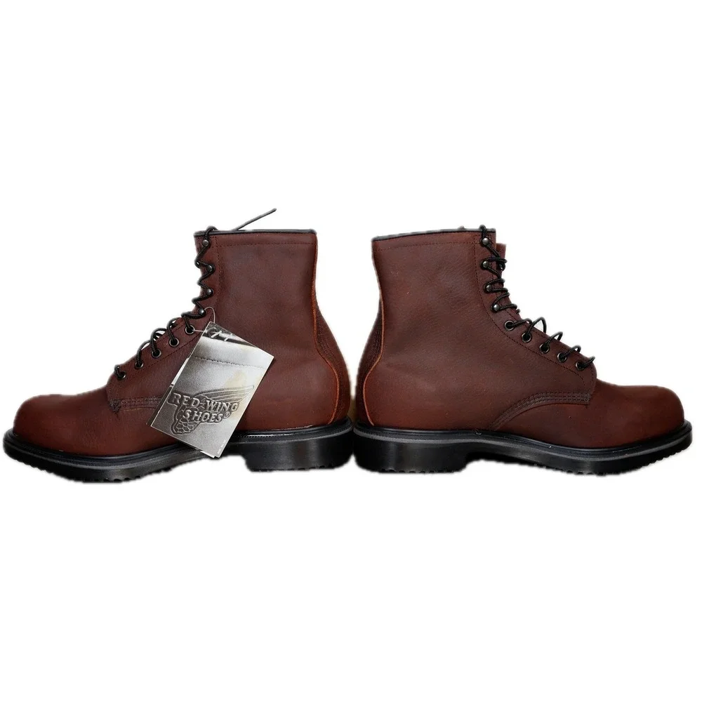 Red Wing 1210 Work Boots Mens 12 E3 Brown Leather 8 Inch Thinsulate Made in USA
